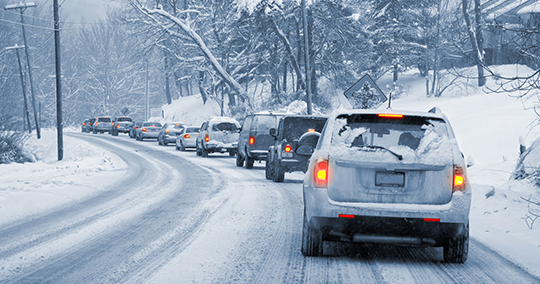 Leave a wider gap between you and the vehicle in front